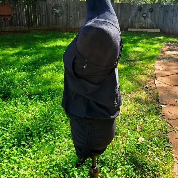 Athleta Laguna Side Scrunch Tankini Black Swim Dress - 34B/C - Picture 3 of 8